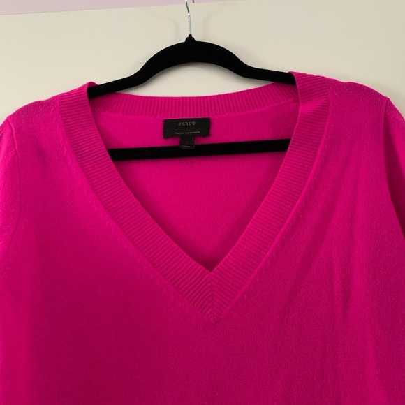 J. Crew Pink Italian Cashmere Sweater Small - Picture 2 of 4